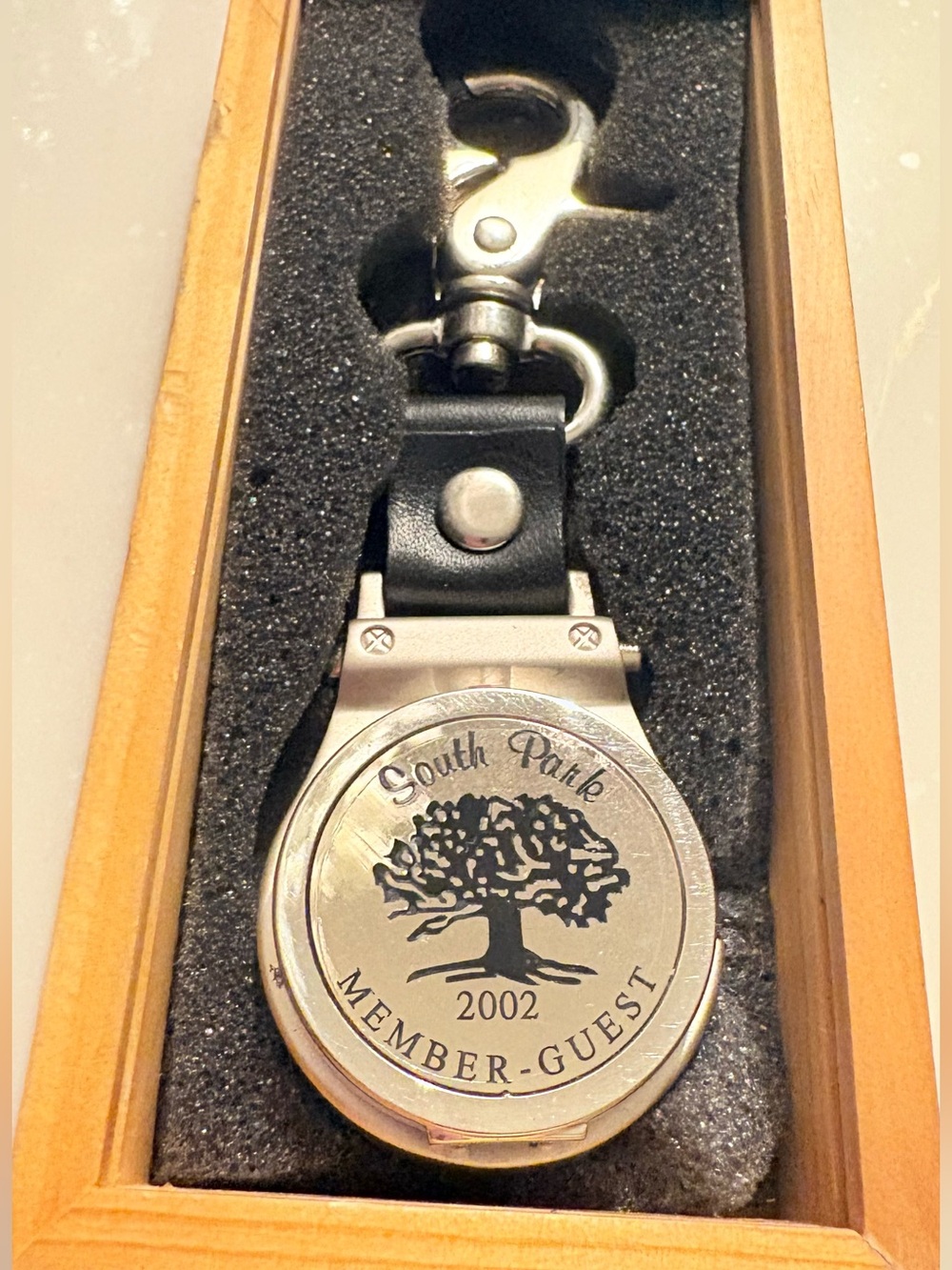 South Park 2002 Member-Guest Golf Photo Frame Belt Wristwatch Quartz Leather